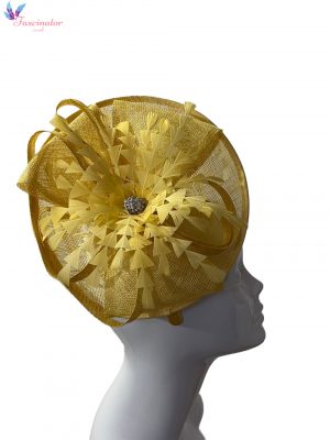 Large Bright Yellow Flower Disc (2)